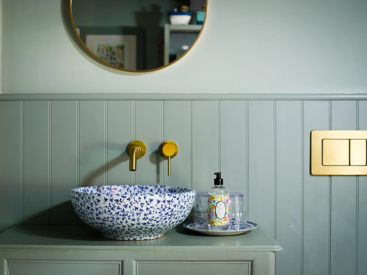 Totally charming bathroom sink in Little Lodge, Lodge Cottages Yorkshire